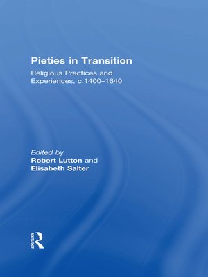 cover image of Pieties in Transition